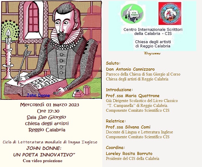 “John  Donne: un poeta innovativo”.