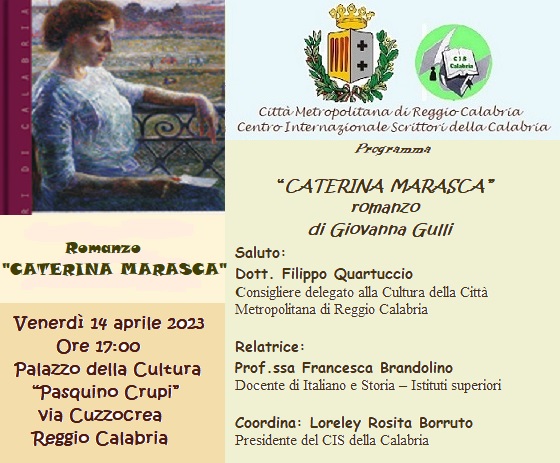 In ricordo della scrittrice Giovanna Gulli, autrice del romanzo “Caterina Marasca”.