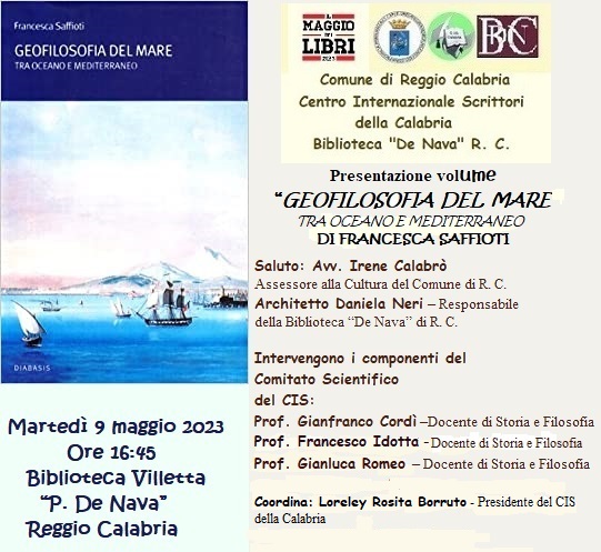 “Geofilosofia del mare. Tra Oceano e Mediterraneo” di Francesca Saffioti.