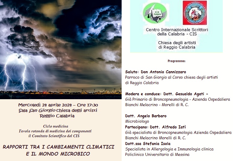 “Rapporti tra i cambiamenti climatici e il mondo microbico”.